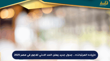 «زيادة المرتبات».. جدول جديد يعلن الحد الأدنى للأجور في مصر 2025